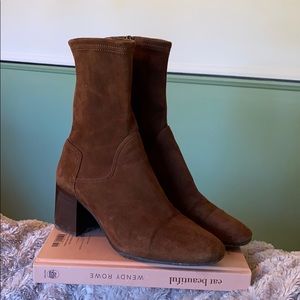 Aquatalia suede brown boots